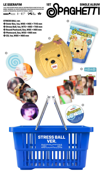 LE SSERAFIM - SPAGHETTI (1st Single Album) [Stress Ball Ver.]