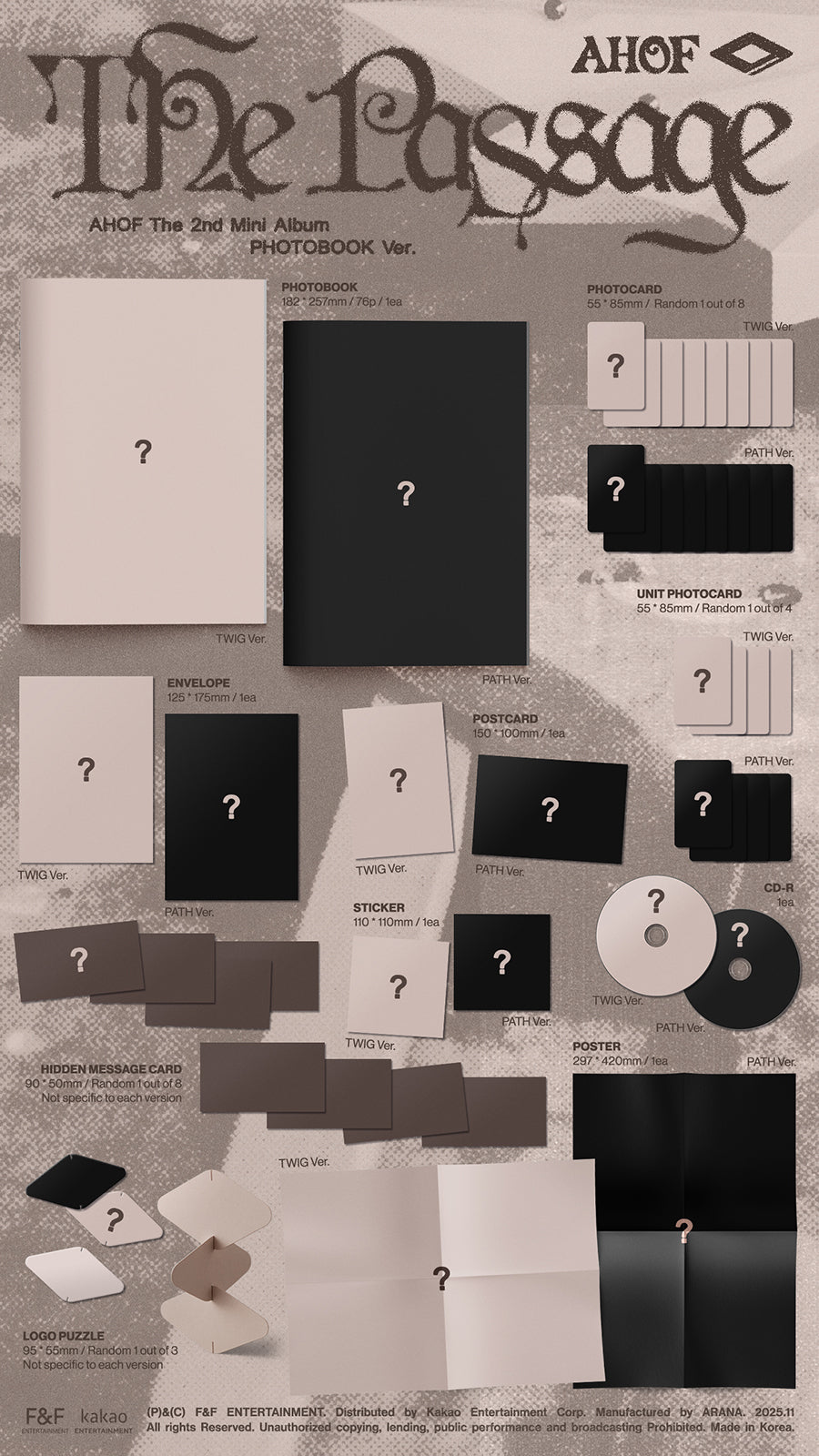 *PRE-ORDER* AHOF - The Passage (2nd Mini Album) [Photobook Ver.]