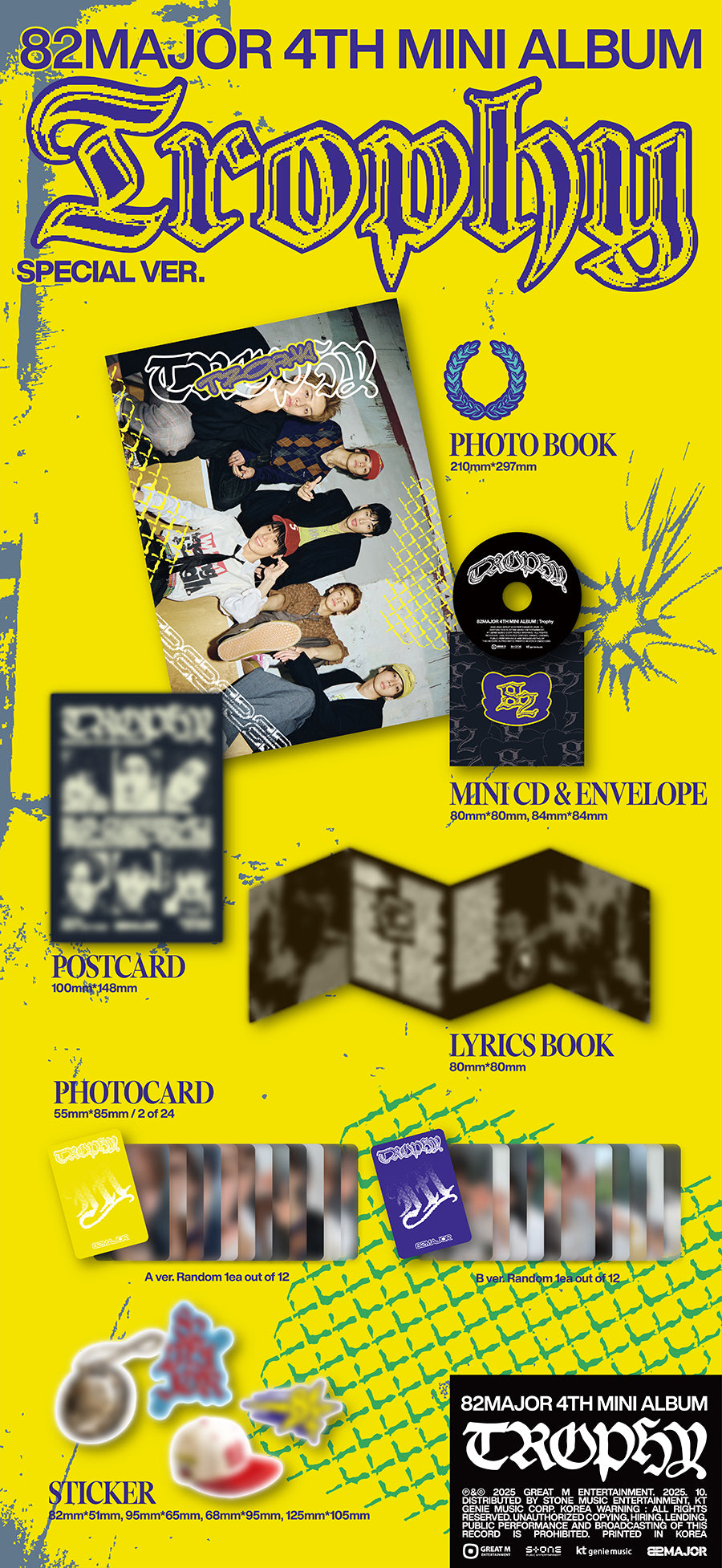 *PRE-ORDER* 82MAJOR - Trophy [Special Ver.] (4th Mini Album)