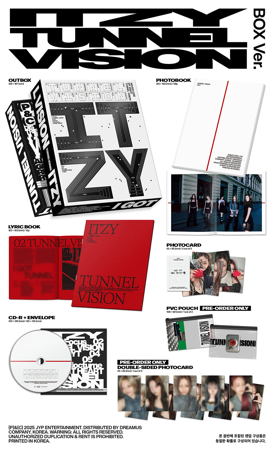 ITZY - TUNNEL VISION (11th Mini Album) [Box Ver.]