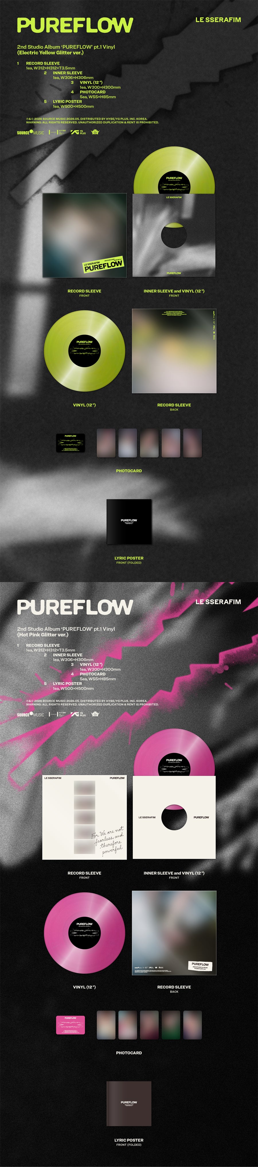 *PRE-ORDER* LE SSERAFIM - Pureflow [LP/Vinyl Ver.]