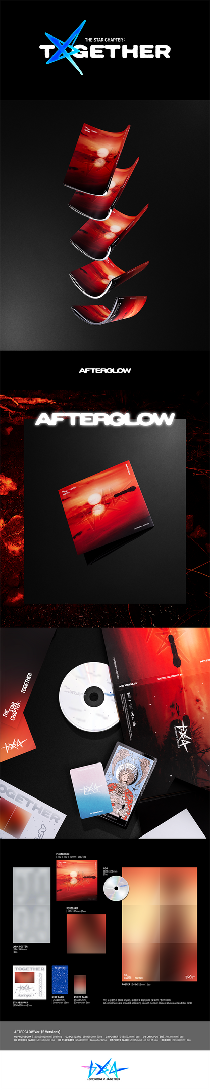 *PRE-ORDER* TOMORROW X TOGETHER (TXT) - The Star Chapter: Together (4th Studio Album) [Afterglow Ver.] + POB