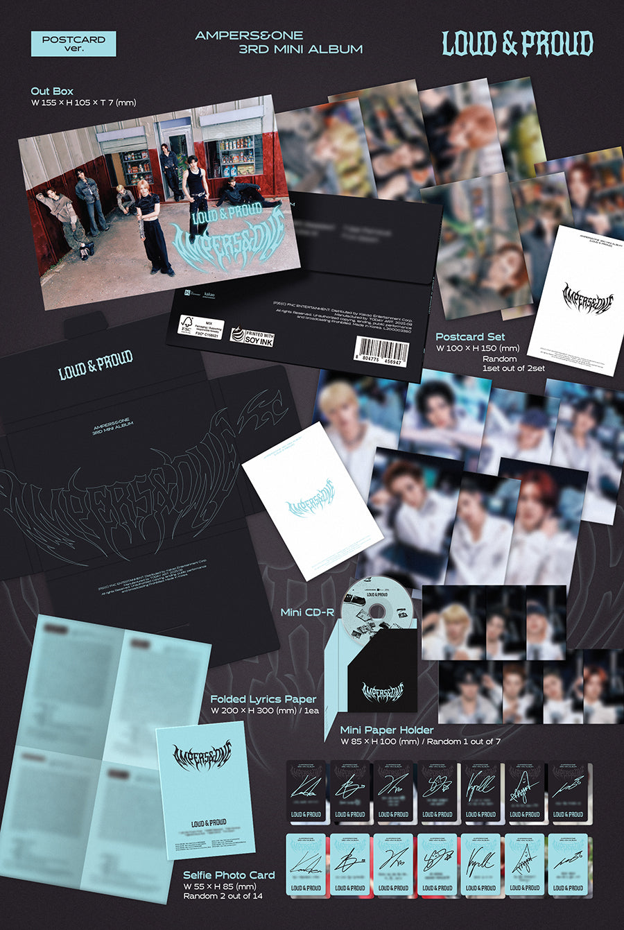 AMPERS&ONE - LOUD & PROUD (3rd Mini Album) [Postcard Ver.]