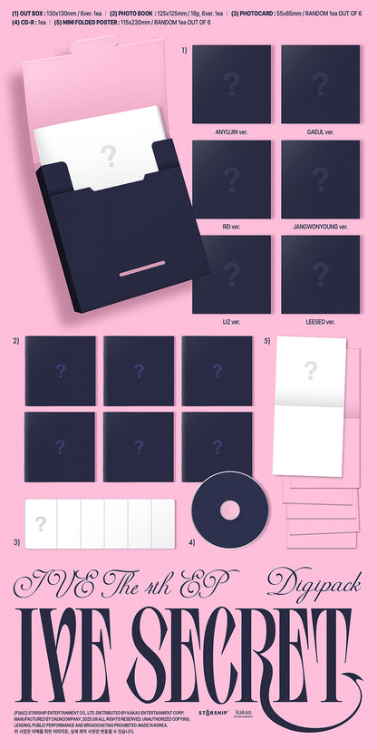 *PRE-ORDER* IVE- IVE SECRET (4th Mini Album) [Digipack Ver.]