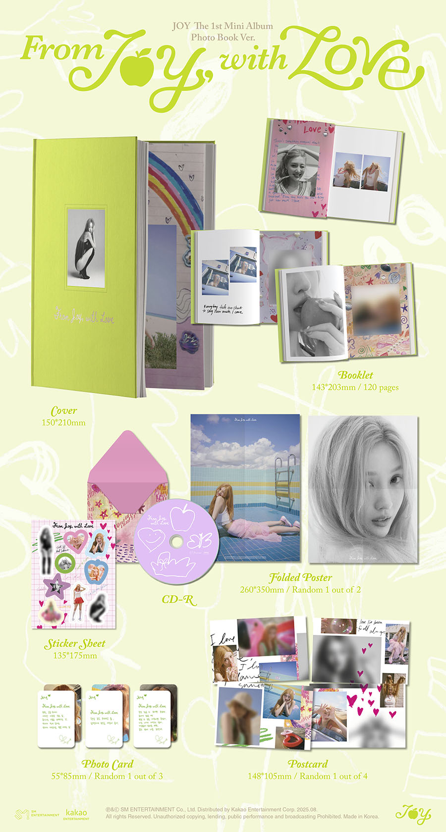 RED VELVET JOY - From JOY, with Love (1st Mini Album) [Photobook Ver.]