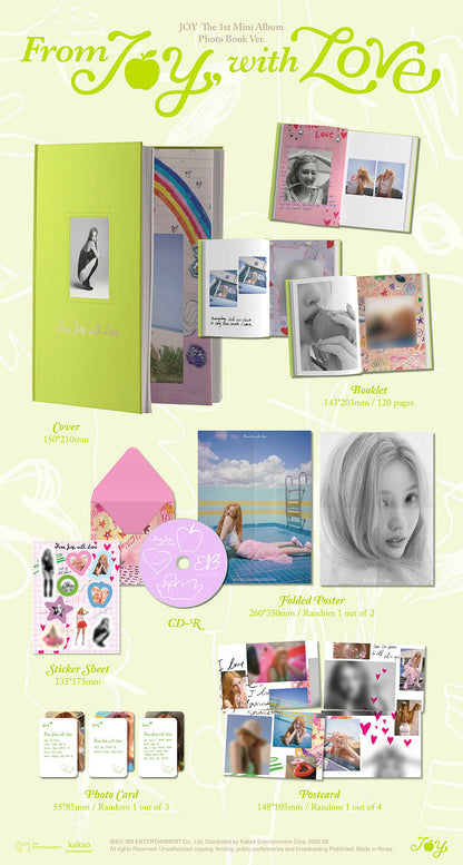 RED VELVET JOY - From JOY, with Love (1st Mini Album) [Photobook Ver.]