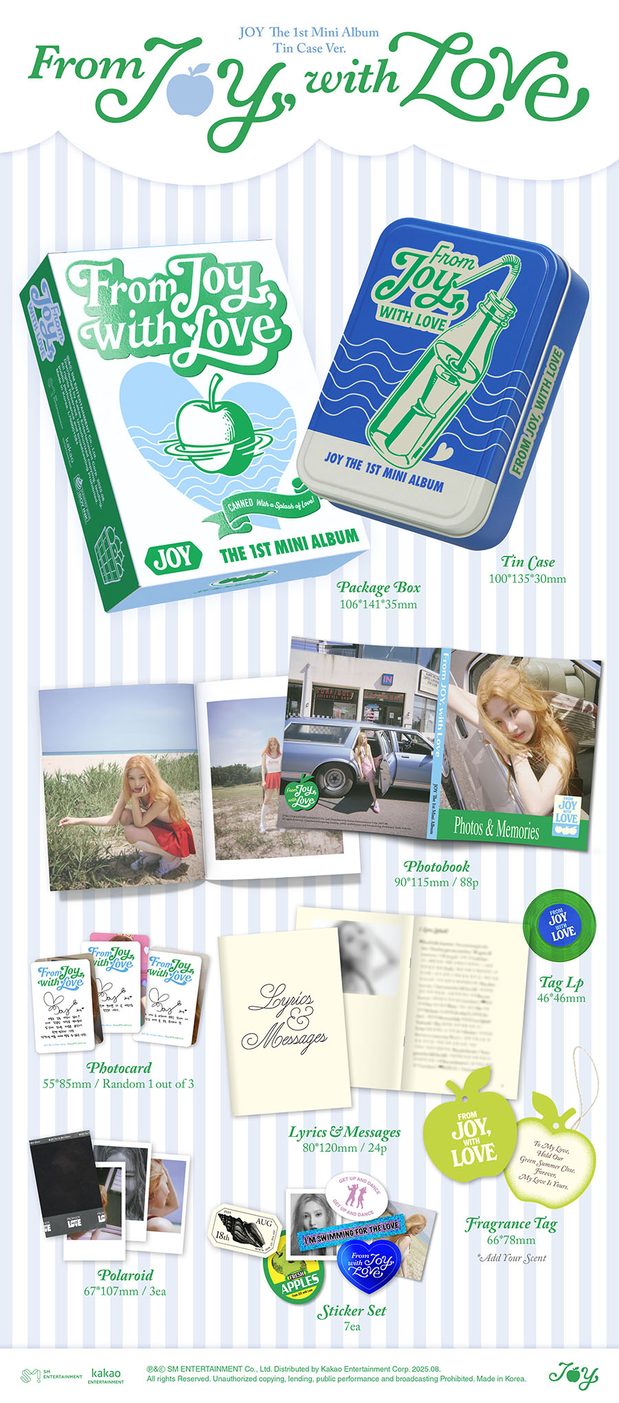 RED VELVET JOY - From JOY, with Love (1st Mini Album) [Tin Case Ver.]