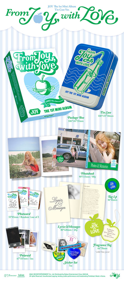 RED VELVET JOY - From JOY, with Love (1st Mini Album) [Tin Case Ver.]
