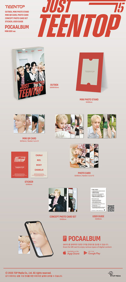 *PRE-ORDER* TEEN TOP - Just 15, Just Teen Top (15th Anniversary Mini Album) [Mini Box Poca Album Ver.]