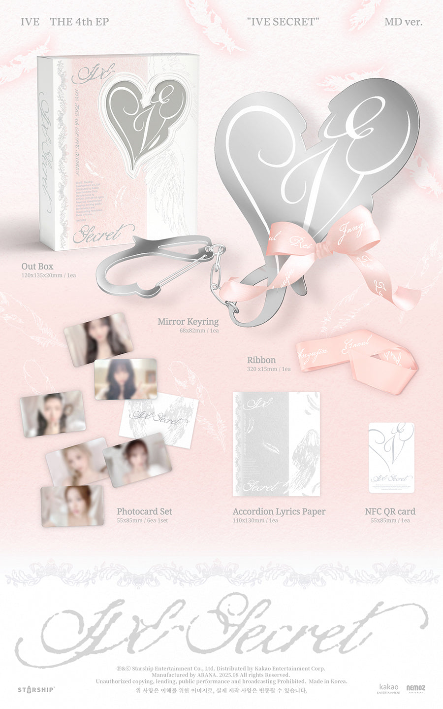 IVE- IVE SECRET (4th Mini Album) [MD Ver.]