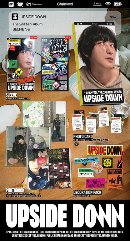 *PRE-ORDER* EXO CHANYEOL - Upside Down (2nd Mini Album) [Selfie Ver.]