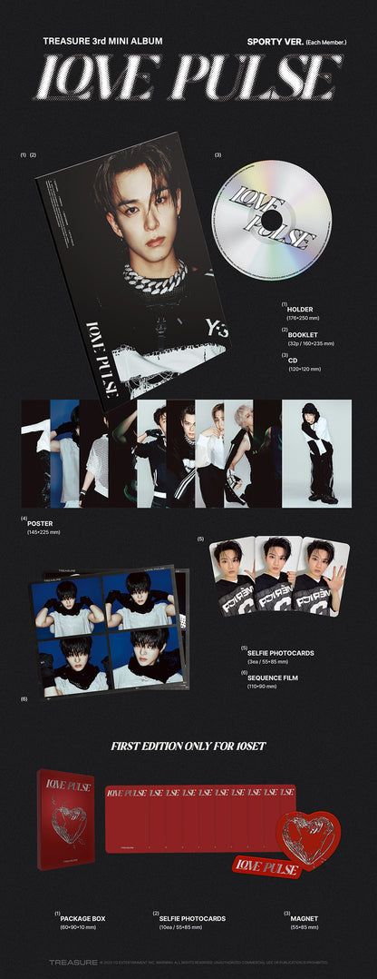 *PRE-ORDER* TREASURE - LOVE PULSE (3rd Mini Album) [Sporty Ver.]
