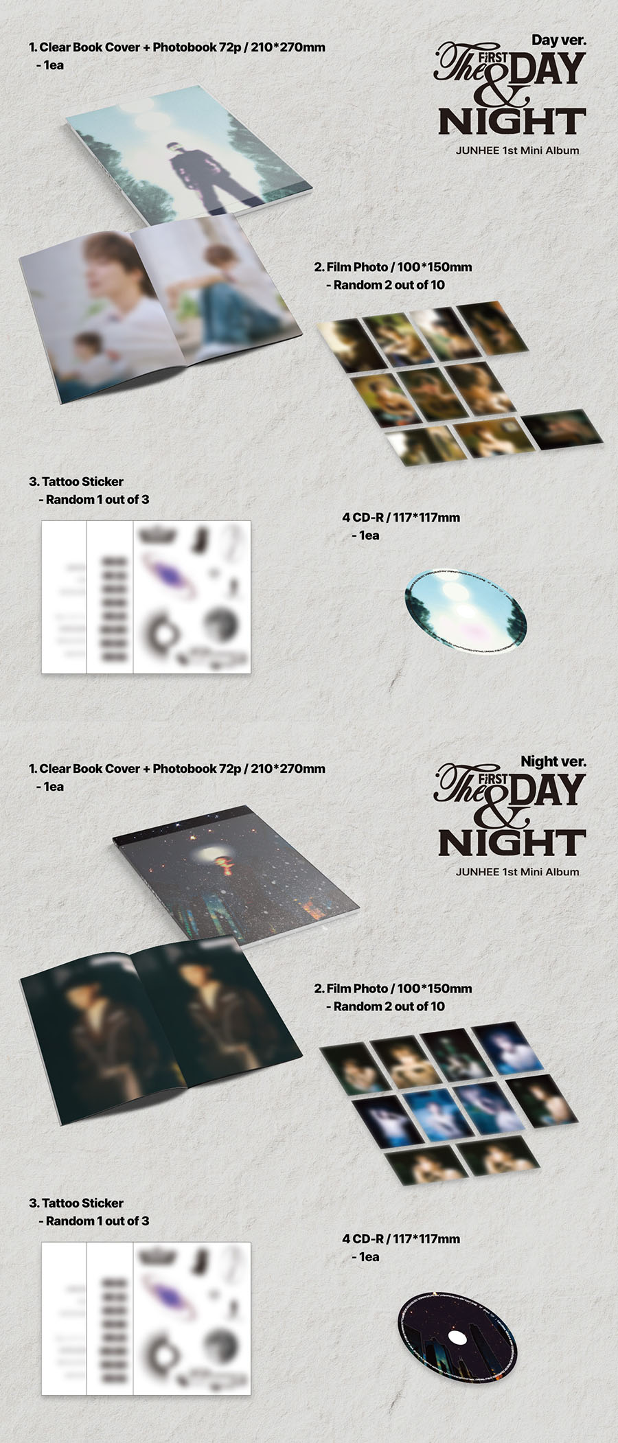 *PRE-ORDER* A.C.E JUNHEE - The First Day & Night (1st Mini Album)