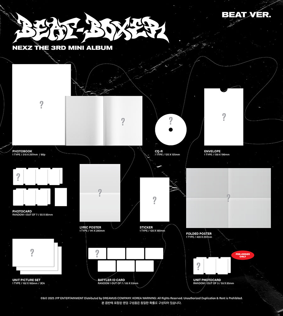 *PRE-ORDER* NEXZ - Beat-Boxer (3rd Mini Album) + POB