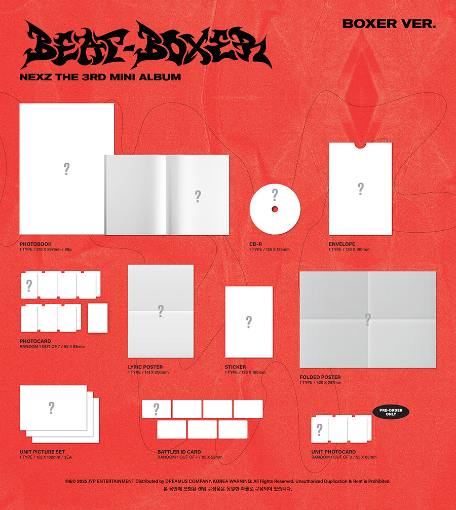 *PRE-ORDER* NEXZ - Beat-Boxer (3rd Mini Album) + POB