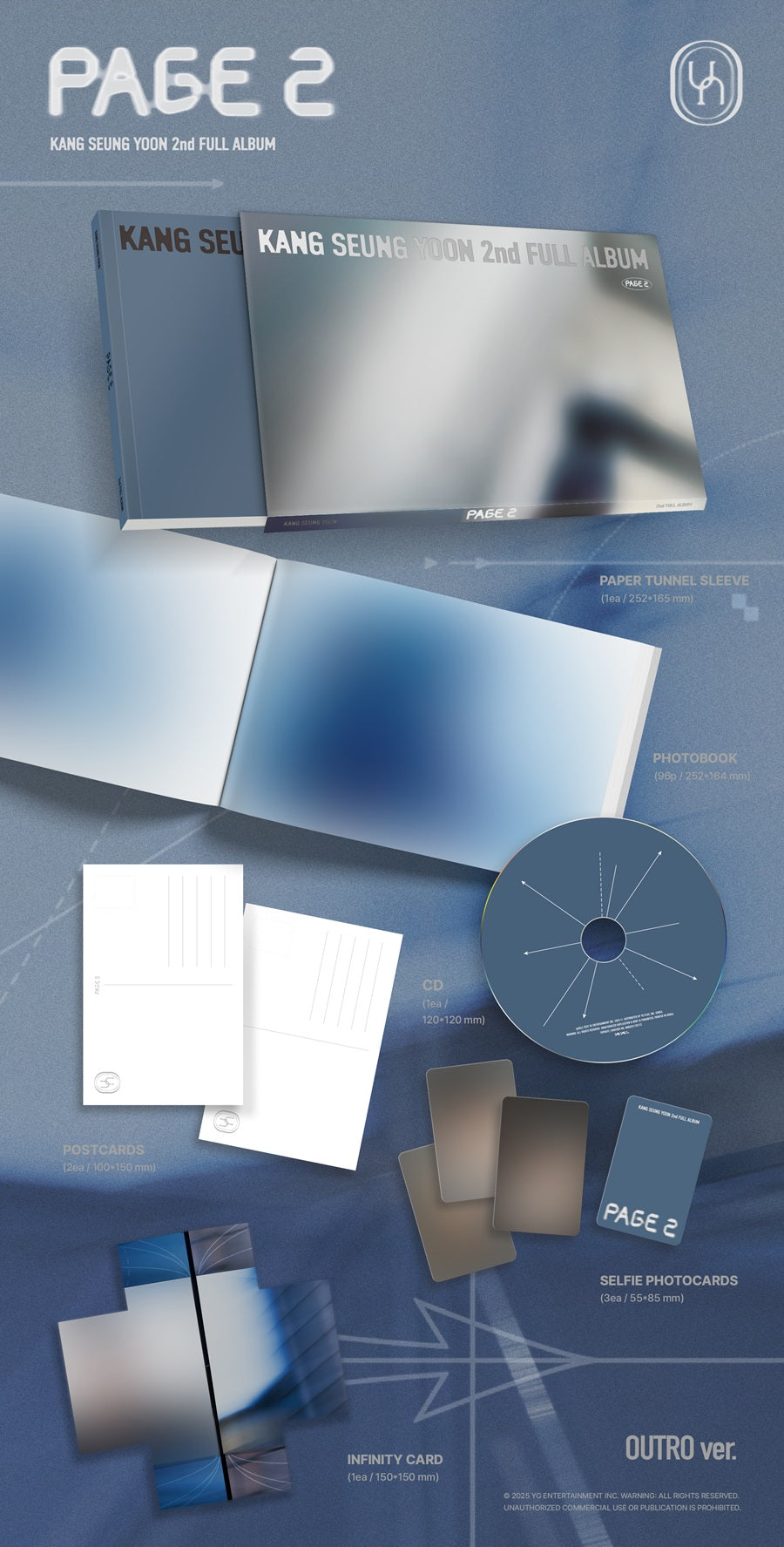 *PRE-ORDER* KANG SEUNGYOON - PAGE 2 (2nd Studio Album) [Outro Ver.]