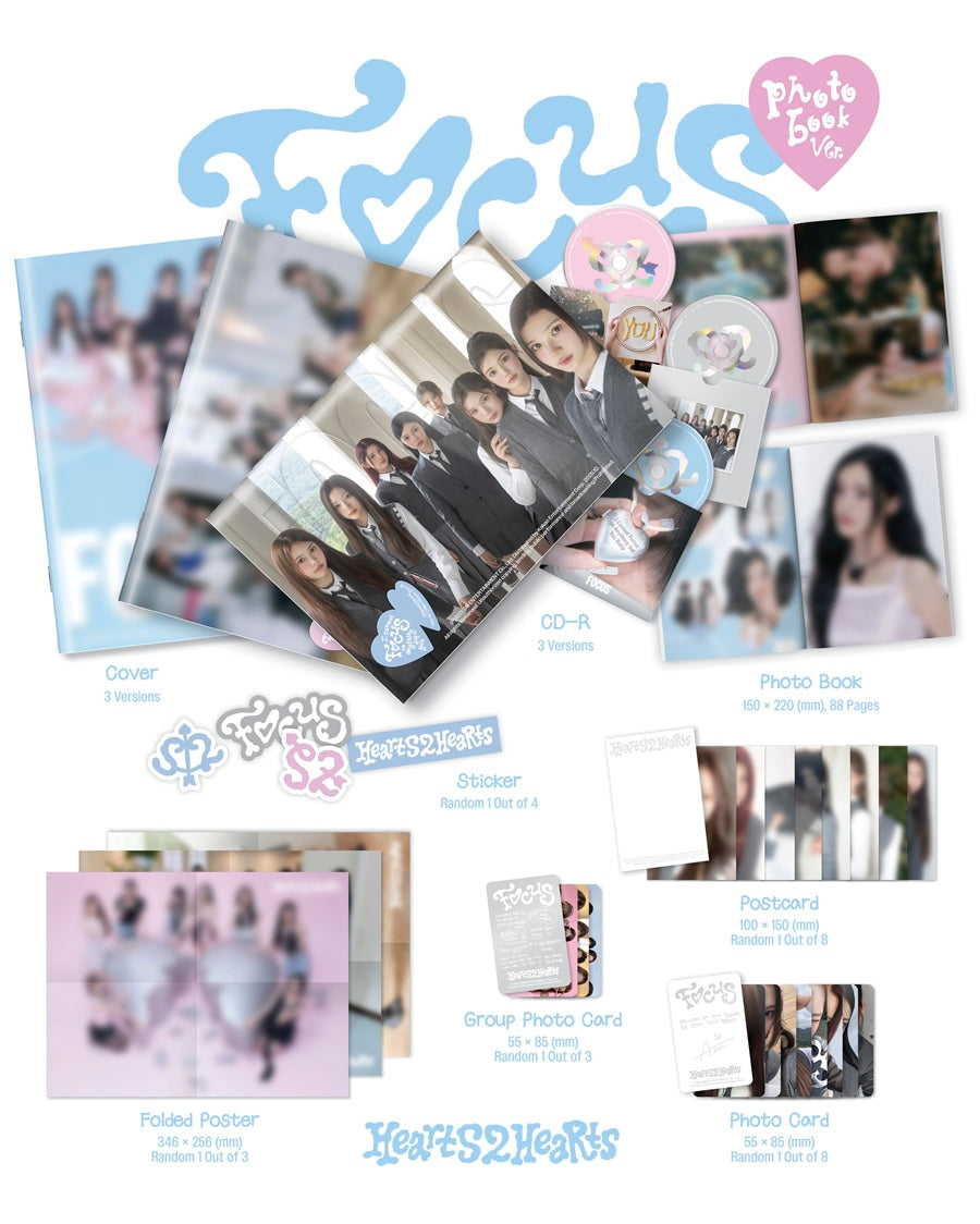 *PRE-ORDER* HEARTS2HEARTS - Focus [Photobook Ver.]