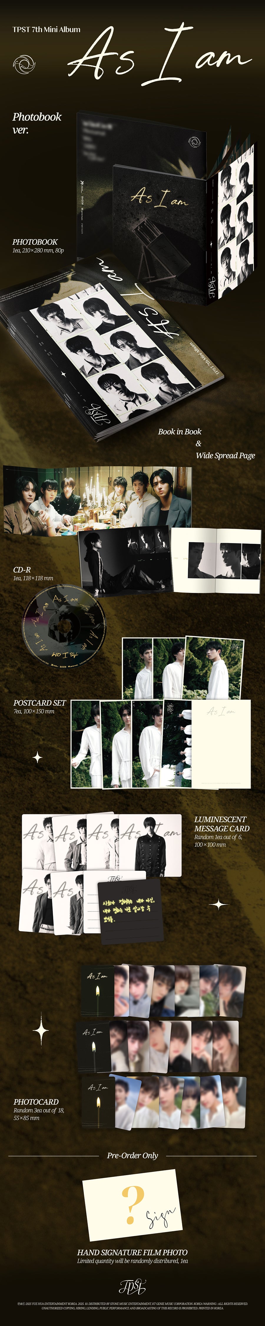 *PRE-ORDER* TEMPEST - As I Am (7th Mini Album) [Photobook Ver.]