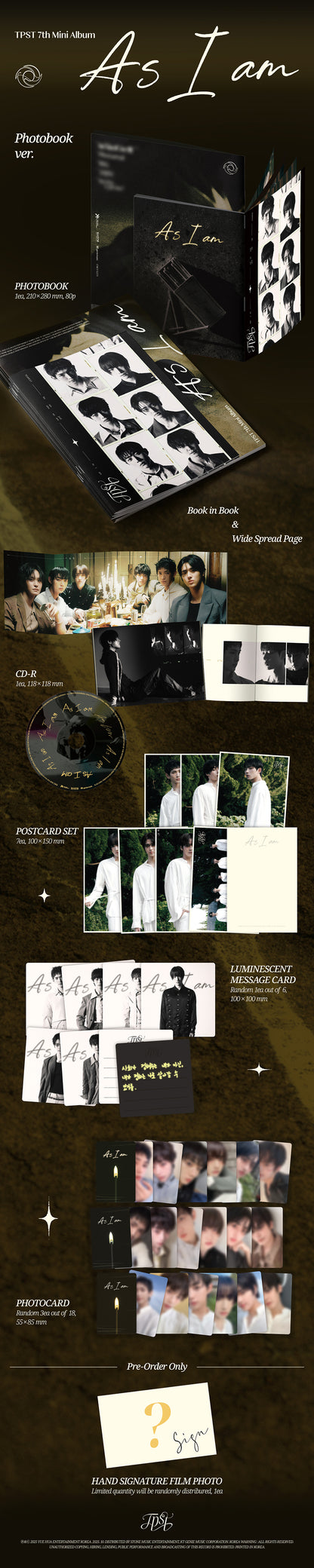 *PRE-ORDER* TEMPEST - As I Am (7th Mini Album) [Photobook Ver.]