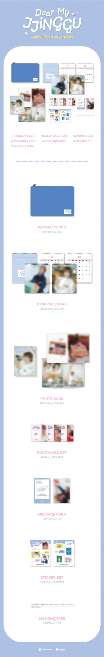 *PRE-ORDER* SHINEE ONEW - Dear My JJINGGU' 2026 Season's Greetings