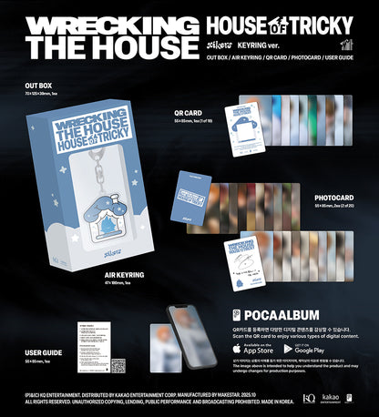 XIKERS - HOUSE OF TRICKY : WRECKING THE HOUSE (6th Mini Album) [Keyring Ver.]
