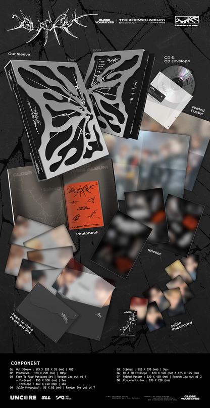 *PRE-ORDER* CLOSE YOUR EYES - blackout (3rd Mini Album) [blackout Ver.]