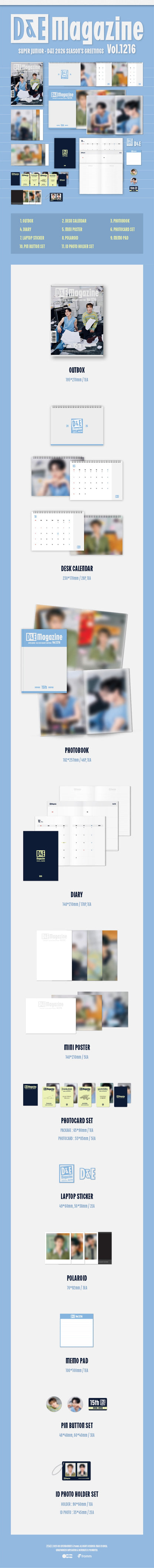 *PRE-ORDER* SUPER JUNIOR D&E - 'D&E Magazine' 2026 Season's Greetings