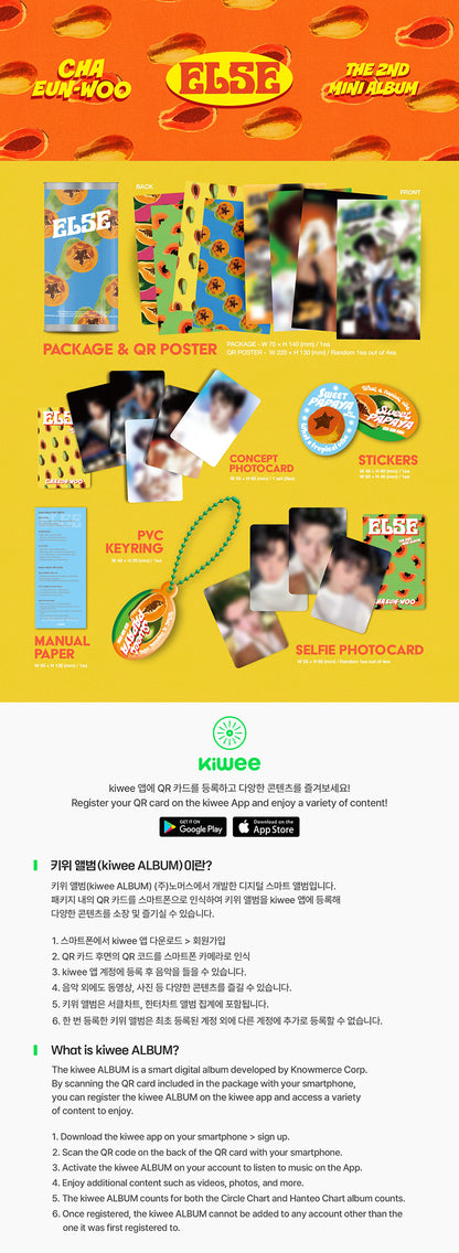 *PRE-ORDER* CHA EUNWOO - ELSE (2nd Mini Album) [Kiwee Ver.]