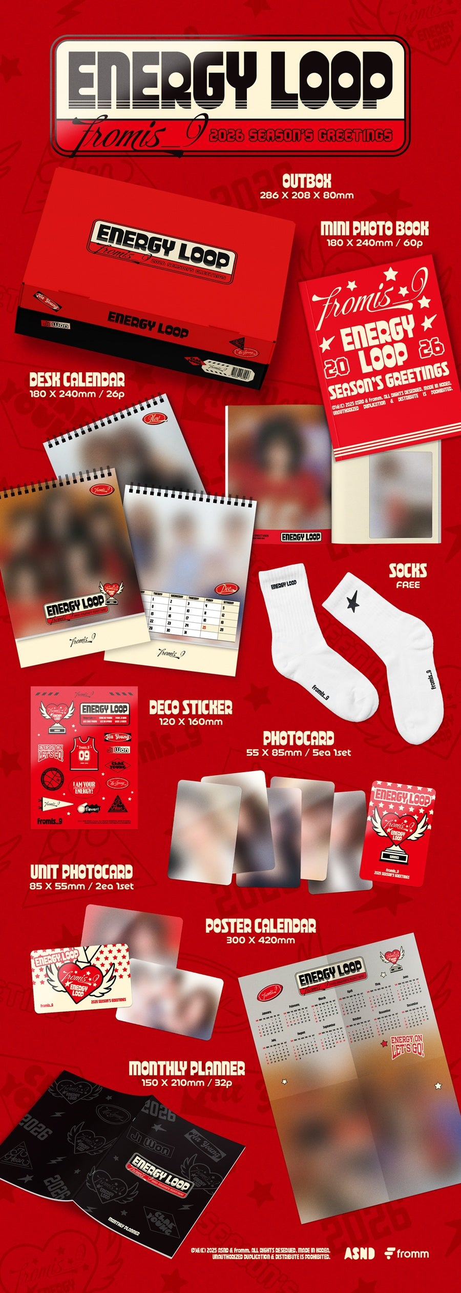 *PRE-ORDER* fromis_9 - 'Energy Loop' 2025 Season's Greetings