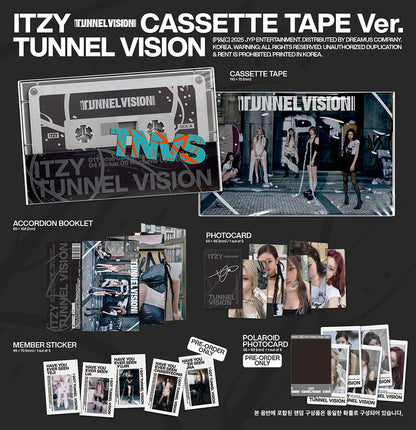 ITZY - TUNNEL VISION (11th Mini Album) [Cassette Tape Ver.]