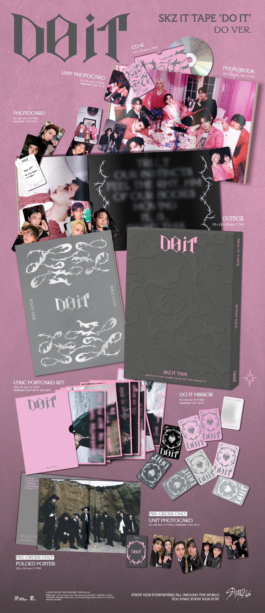 STRAY KIDS - SKZ IT TAPE: DO IT [Limited DO Ver.]