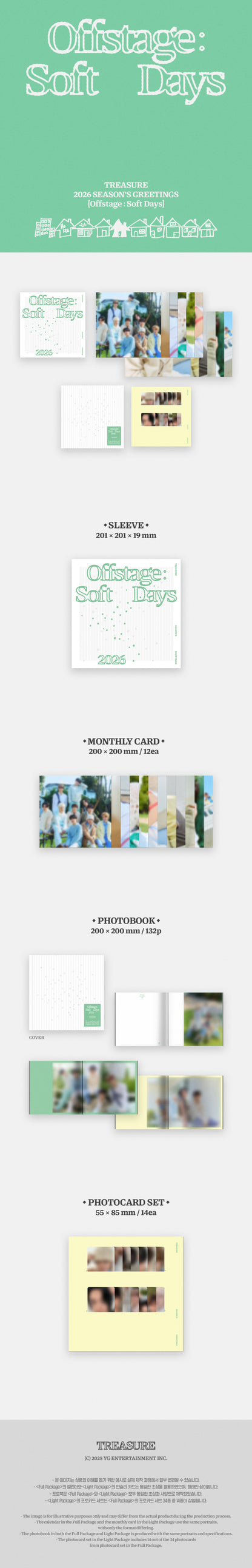 *PRE-ORDER* TREASURE - 'Offstage : Soft Days' 2026 Season's Greetings [Light Package]