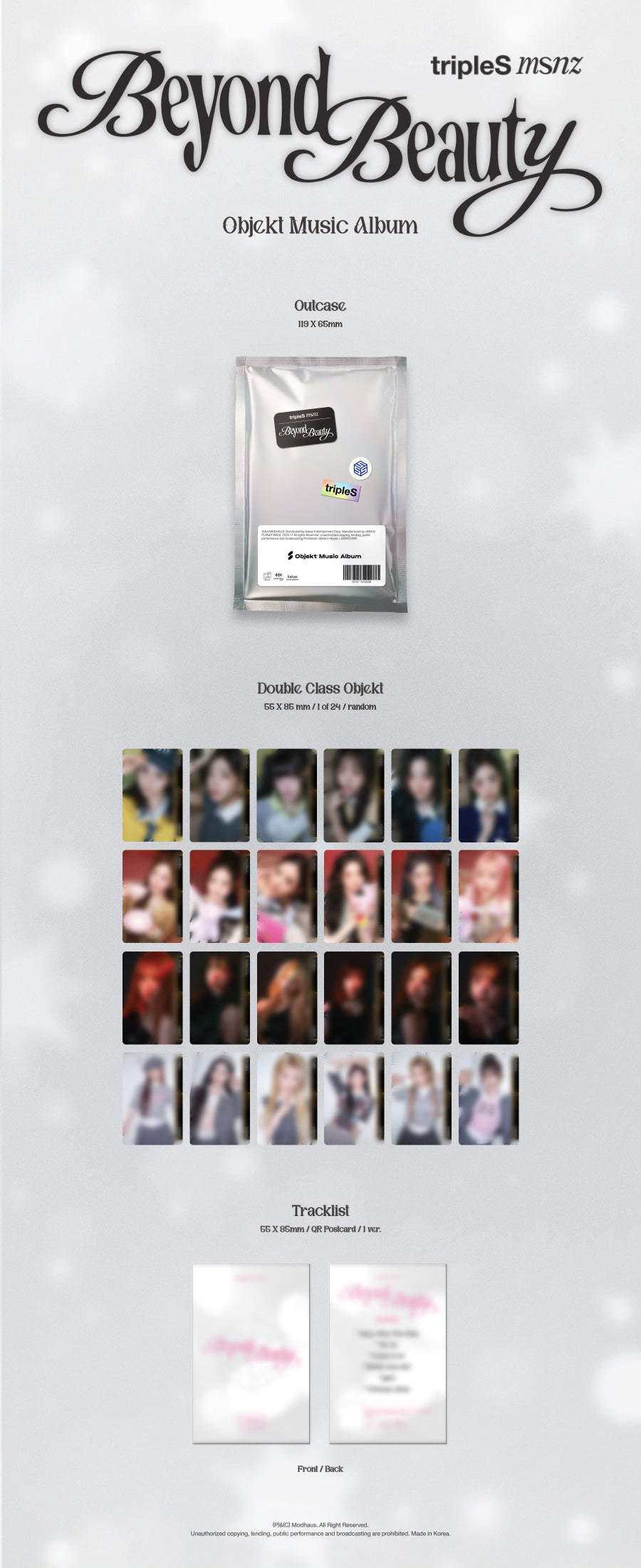 tripleS msnz -<Beyond Beauty> (1st Mini Album) [Objekt Music Album]