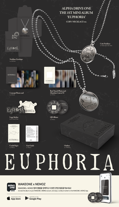 ALPHA DRIVE ONE - EUPHORIA (1st Mini Album) [Coin Necklace Ver.]