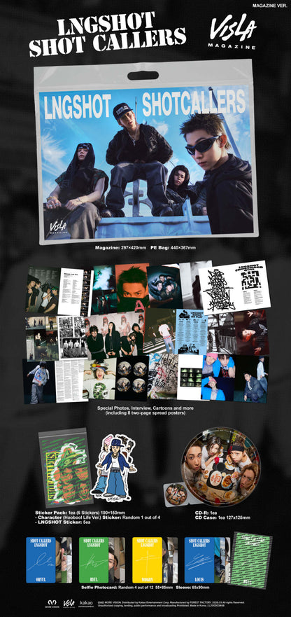 LNGSHOT - SHOT CALLERS (1st Mini Album) [Magazine Ver.]