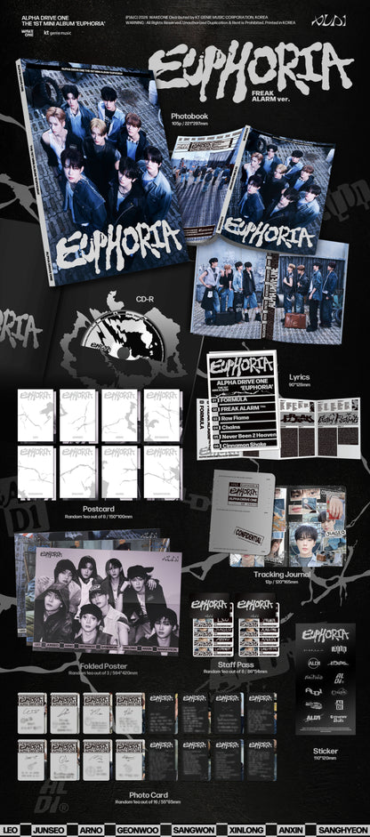 ALPHA DRIVE ONE - EUPHORIA (1st Mini Album) [Freak Alarm Ver.]