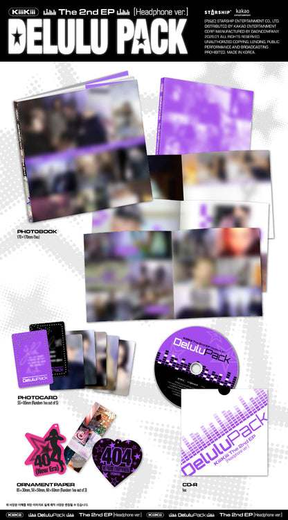 KIIIKIII - Delulu Pack (2nd Mini Album) [Headphone Ver.]