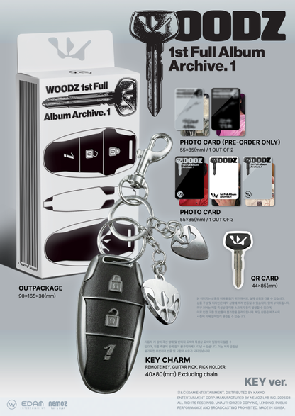 WOODZ - Archive. 1 (1st Studio Album) [Key Ver.]