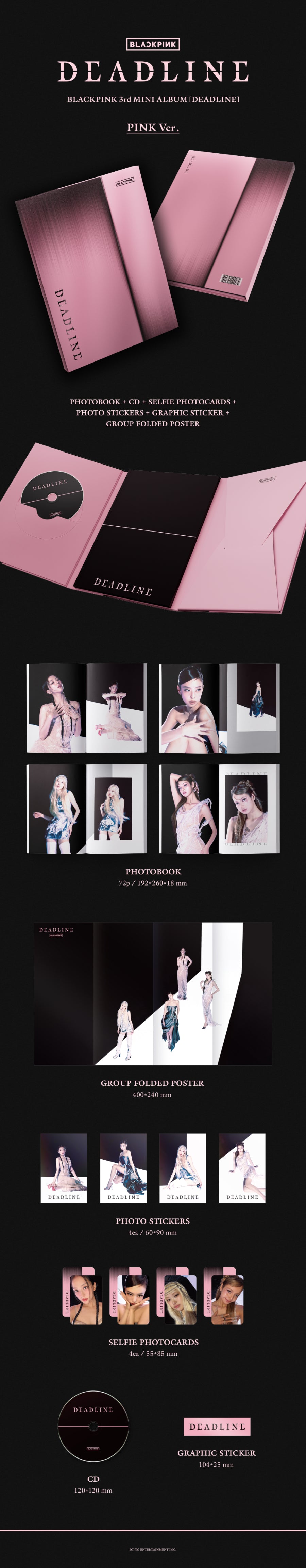 BLACKPINK - DEADLINE (3rd Mini Album) [Pink Ver.]