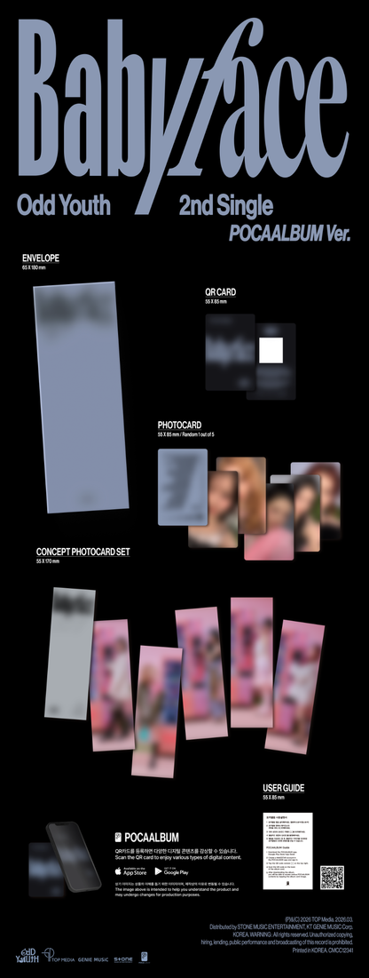 *PRE-ORDER* ODD YOUTH - Babyface (2nd Single Album) [Poca Album Ver.]
