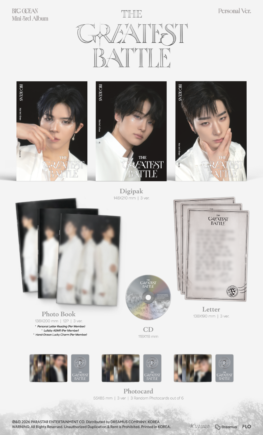 BIG OCEAN - THE GREATEST BATTLE (3rd Mini Album) [Personal Ver.]