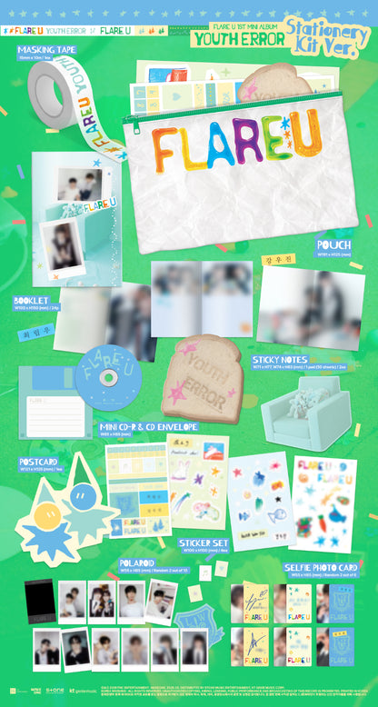 *PRE-ORDER* FLARE U - YOUTH ERROR (1st Mini Album) [Stationery Kit Ver.]