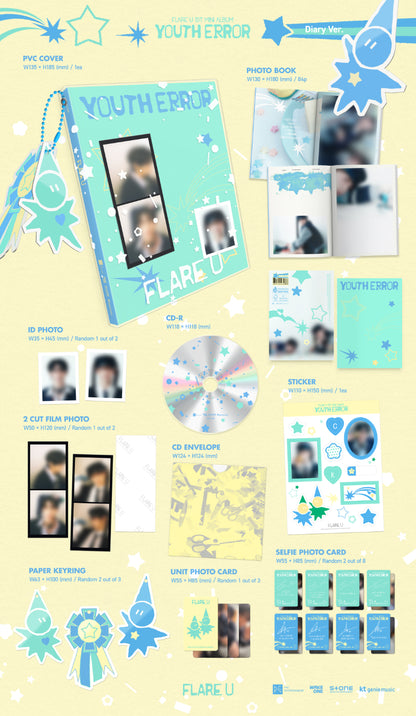 *PRE-ORDER* FLARE U - YOUTH ERROR (1st Mini Album) [Diary Ver.]