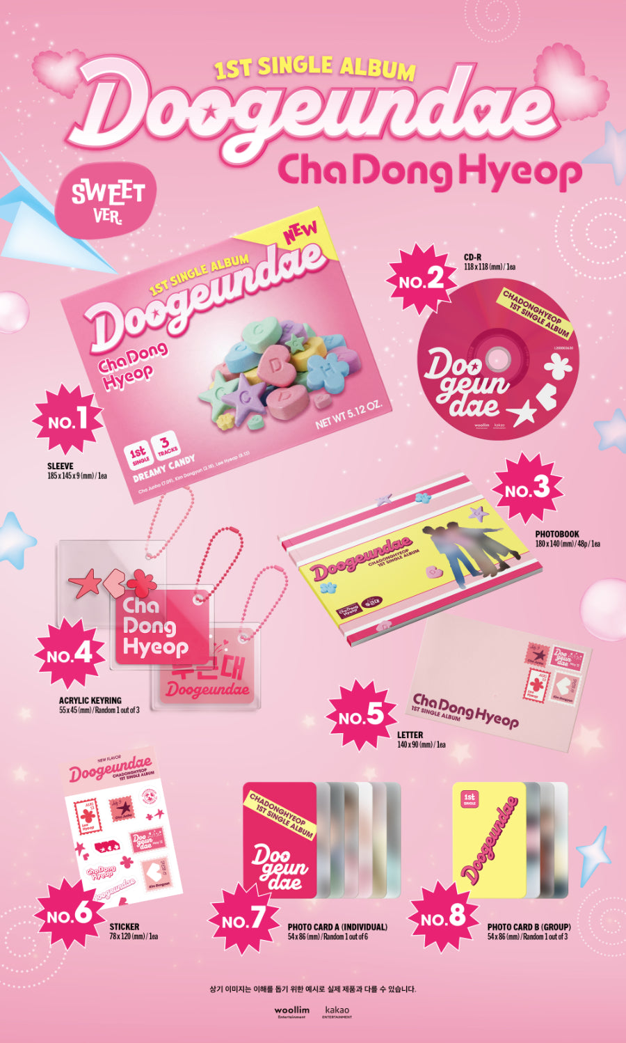 *PRE-ORDER* DRIPPIN - Doogeundae 두근대 (1st Single Album) [Sweet Ver.]