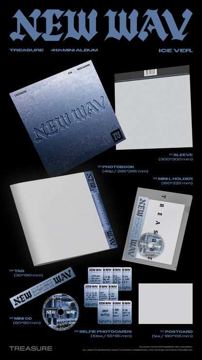 TREASURE - NEW WAV (4th Mini Album) [ICE Ver.]