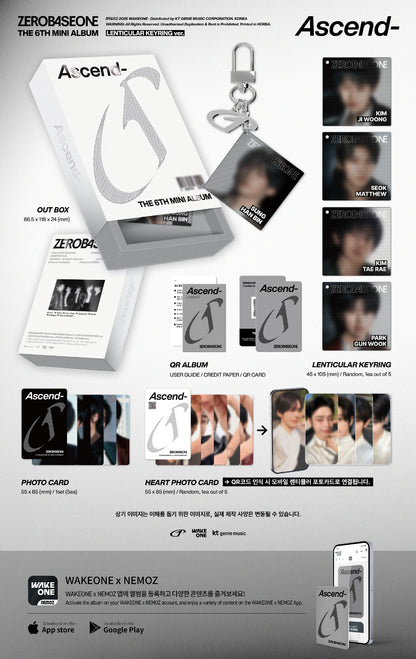 ZEROBASEONE - Ascend [Lenticular Keyring Ver.]