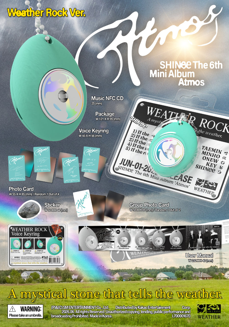 *PRE-ORDER* SHINEE - Atmos (6th Mini Album) [Weather Rock Ver.]