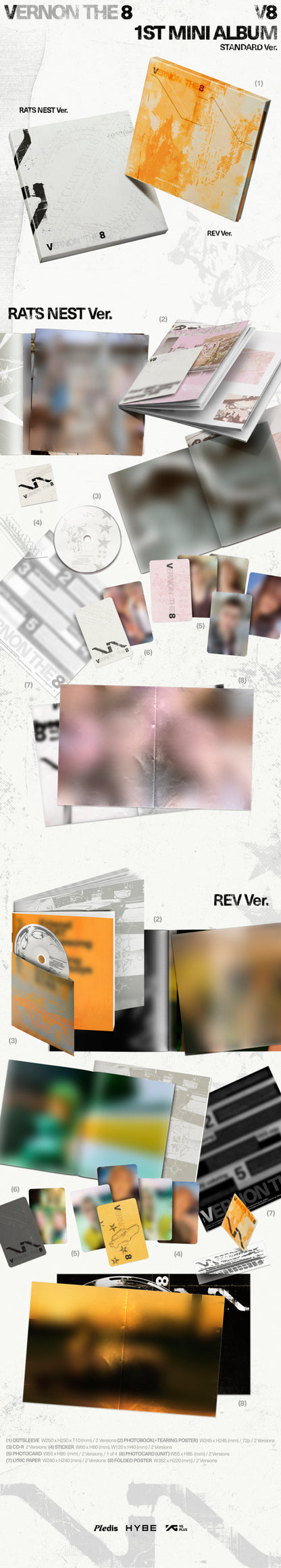 *PRE-ORDER* SEVENTEEN V8 - V8 (1st Mini Album)