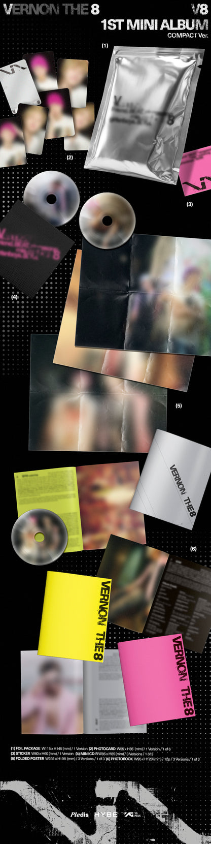 *PRE-ORDER* SEVENTEEN V8 - V8 (1st Mini Album) [Compact Ver.]
