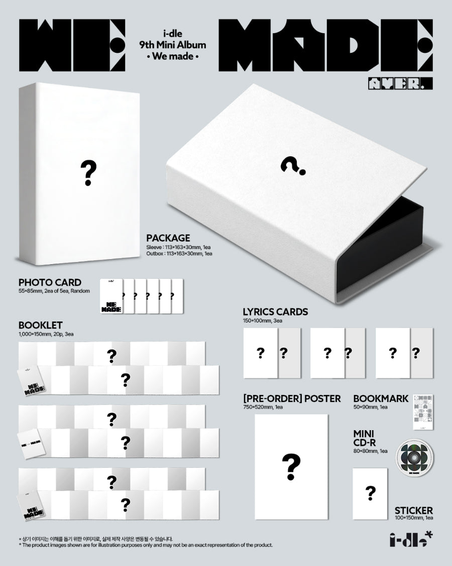 *PRE-ORDER* I-DLE - We made (9th Mini Album) [A Ver.]
